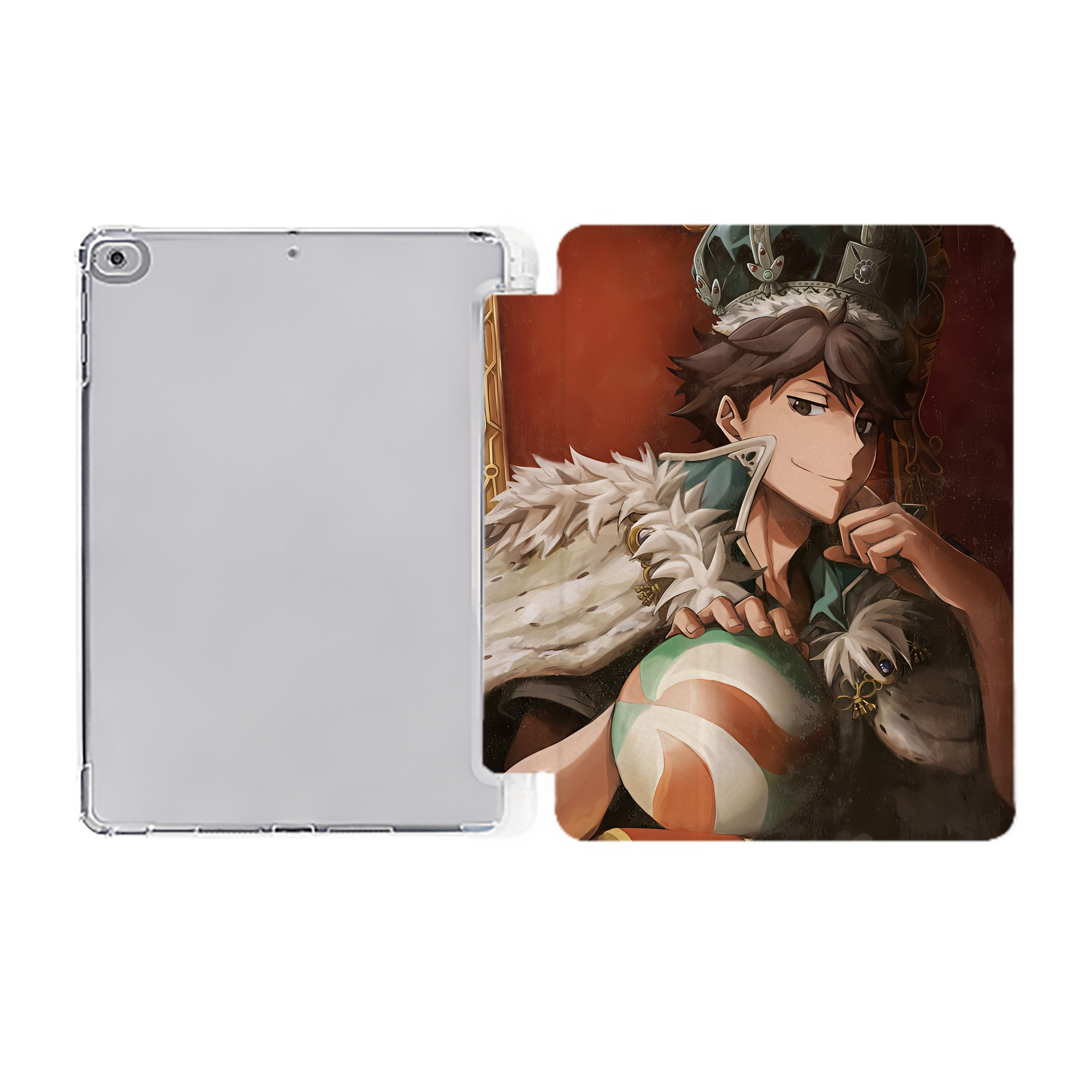 （画像用） ハイキュー!! Haikyu!! IPad ケース ペン収納付き 三つ折りスタンド PUレザー×シリコン 対応機種9.5/10.5/10.9インチ